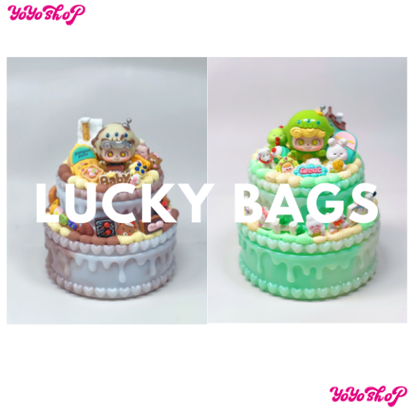 Cream glue storage jar Lucky Bags-Open in Live